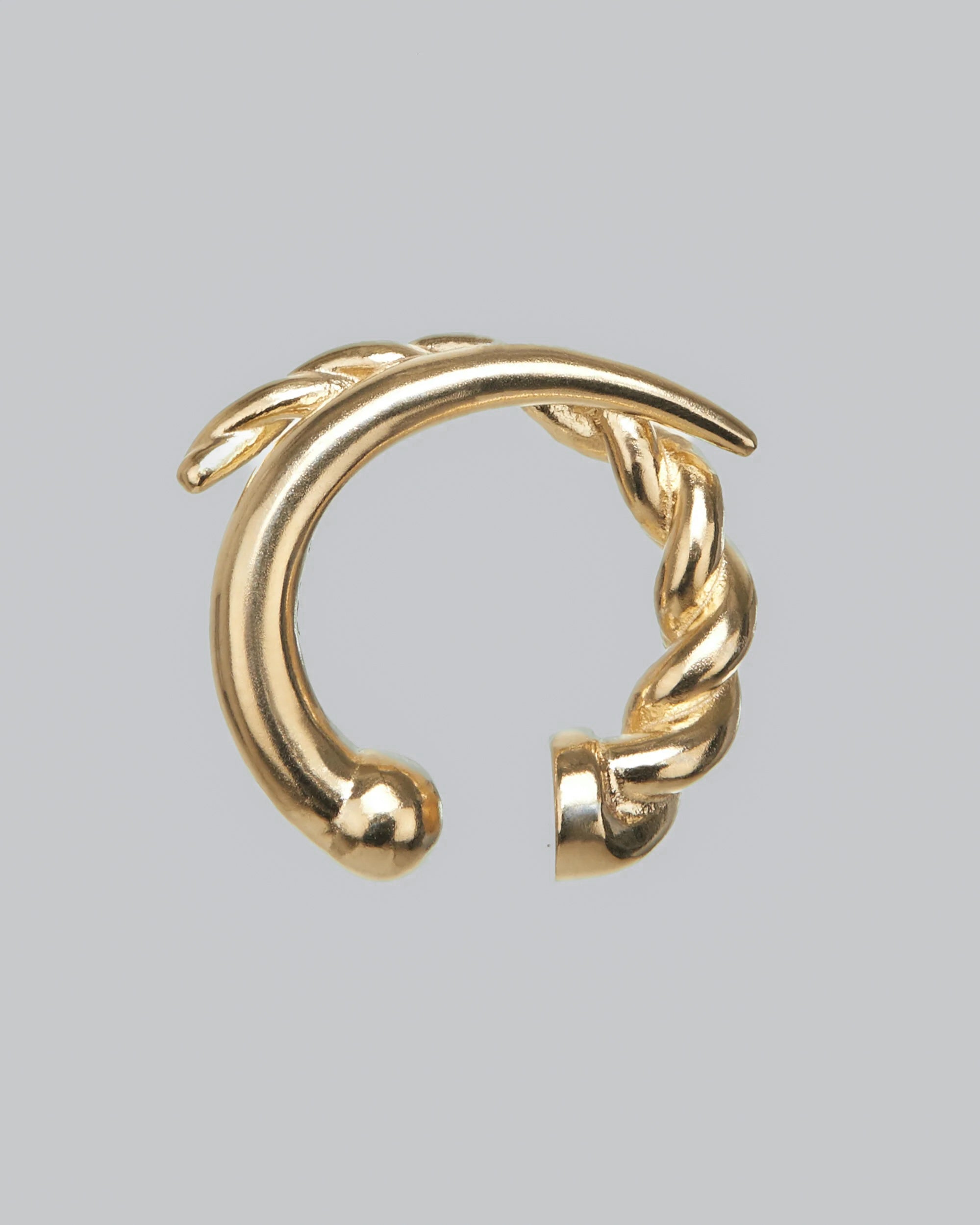 【KUSIKOHC】GOLD HALF TWIDDLE EAR CUF GOLD HALF TWIDDLE EAR CUFF