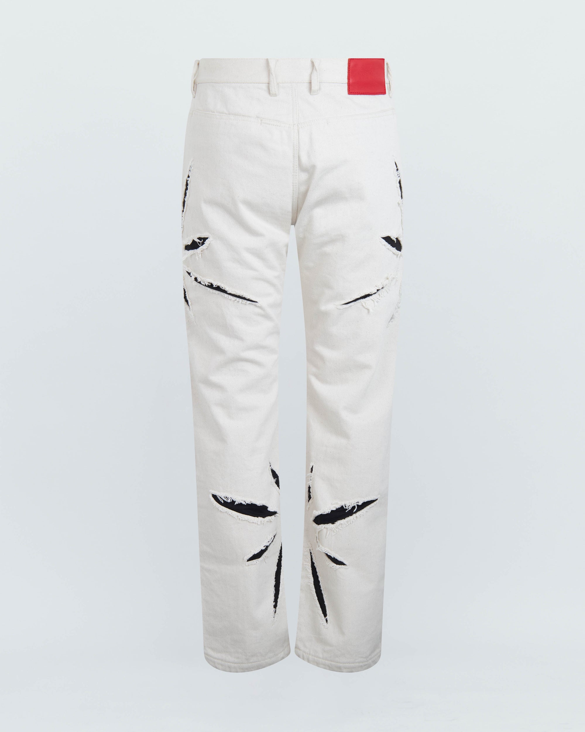 ORIGAMI CUT-OUT DENIM PANTS