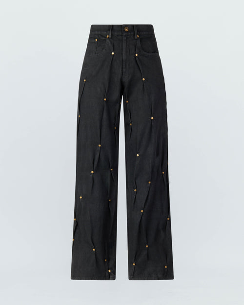 MULTI RIVET DENIM PANTS