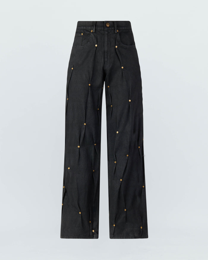 MULTI RIVET DENIM PANTS