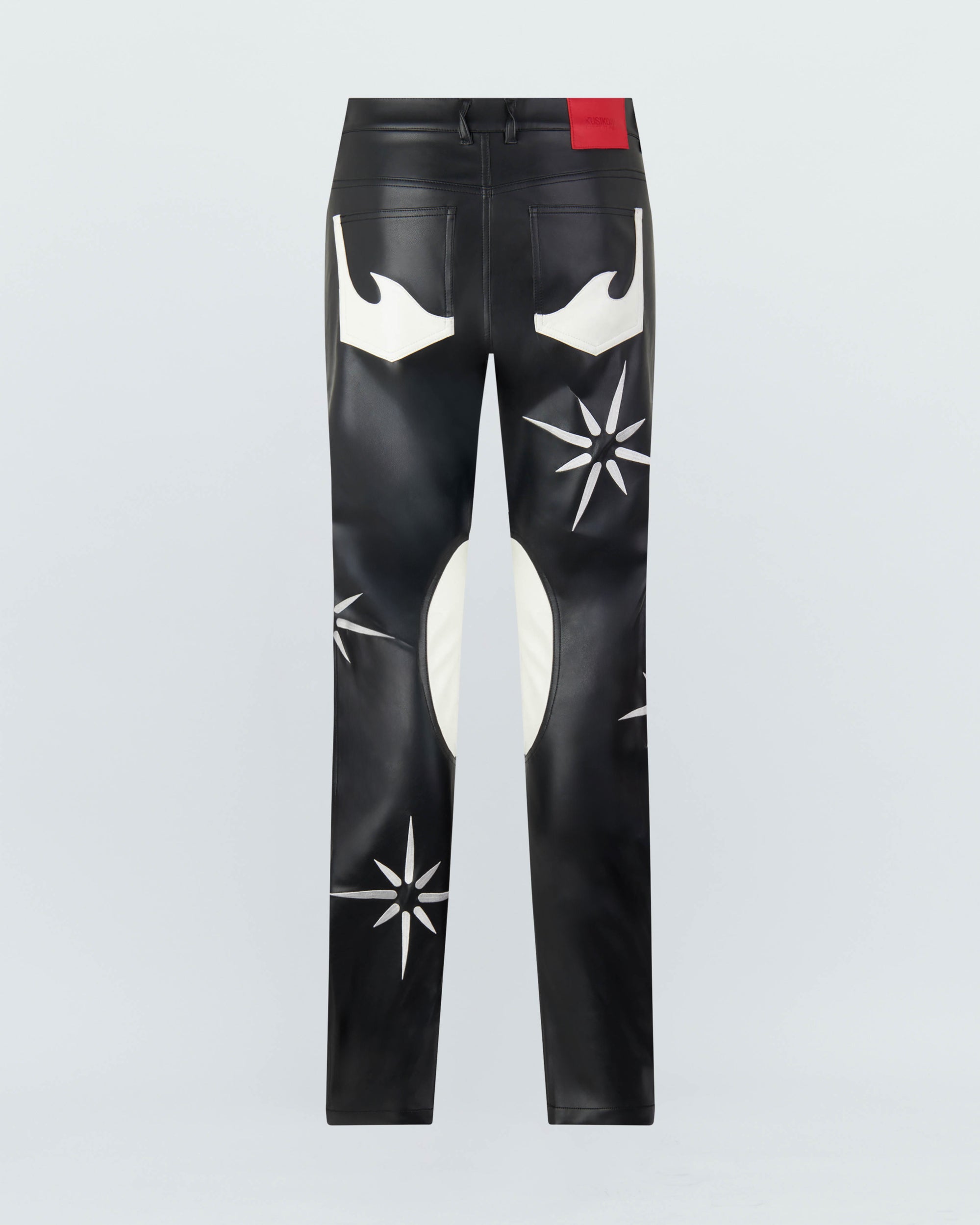 FLOWER RIDER  FAUX LEATHER PANTS