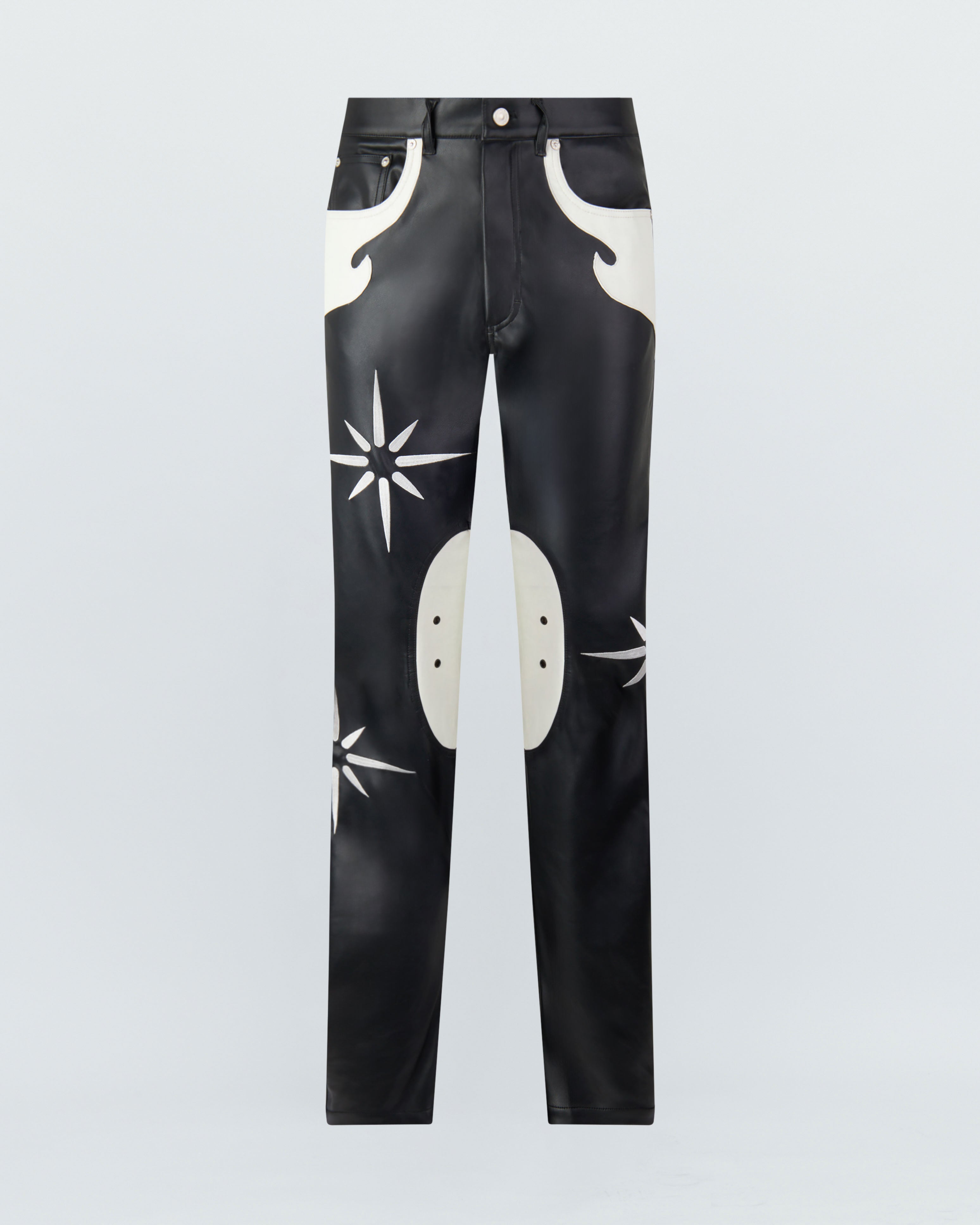 FLOWER RIDER FAUX LEATHER PANTS