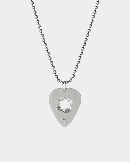 Bullet Hole In Guitar Pick Necklace