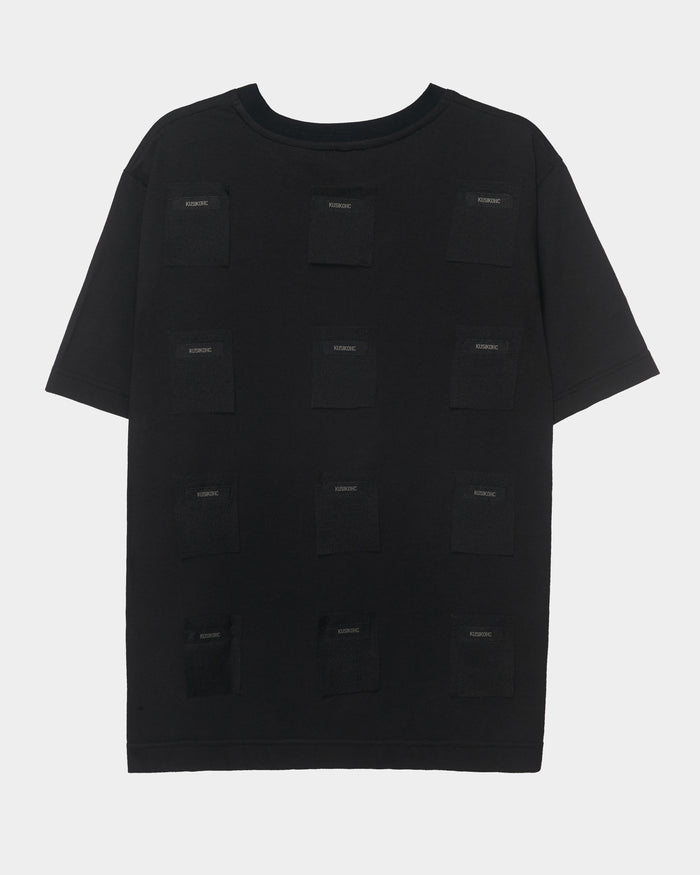 T-Shirt Black Patches on Back