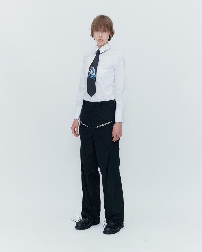 KUSIKOHC Off-White Paneled Trousers